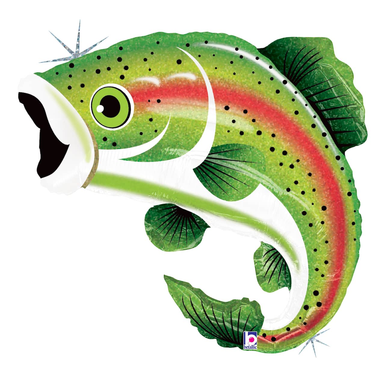 29" Rainbow Trout Foil Balloon